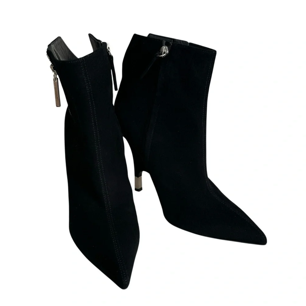 Giuseppe Zanotti Ankle Zip Booties Black Suede